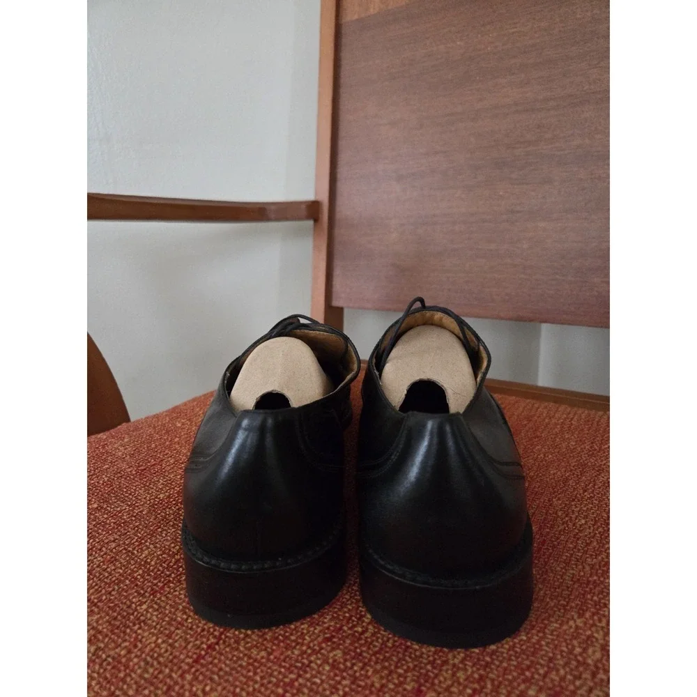 Mezlan Square Toe Derby Dress Shoes Men's 13m Made In Spain Black Old Money‎